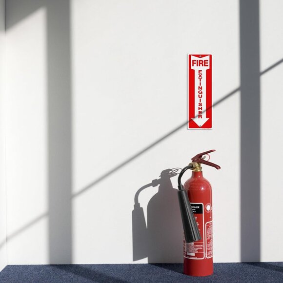 GicnKeuz Fire Extinguisher Sign, 12"x4" .040 - Picture 2 of 6